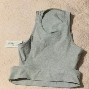 Outdoor voices slashback crop top